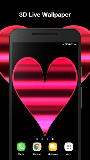 Android application Heart Live Wallpaper Pro screenshort