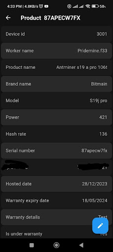 Miners Monitor Screen 3