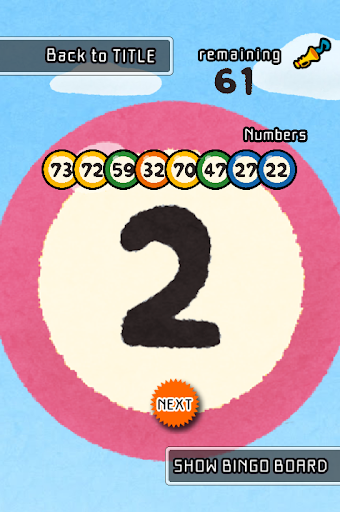 BINGO machine Screen 2