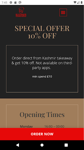 Kashmir Takeaway, Hull Screen 2