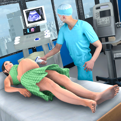 العاب حامل تولد في المستشفى