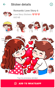 Captura de Pantalla 4 Pegatinas amor para WhatsApp android