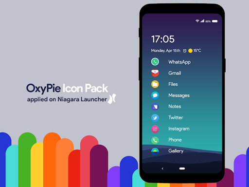 تطبيق OxyPie Icon Pack برو4
