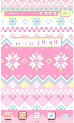 Android application Cute Wallpaper Pink Nordic screenshort