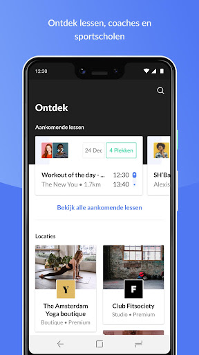 Android application FITsociety v1 screenshort