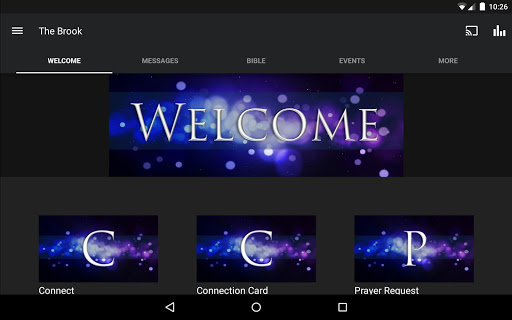 Screenshot of The Brook App