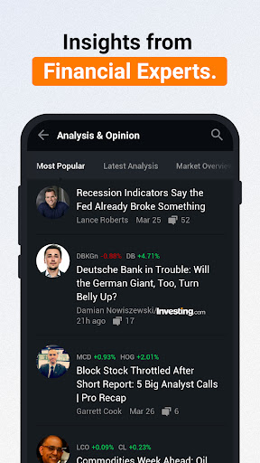 Investing.com: Stock Market - Finance - apps