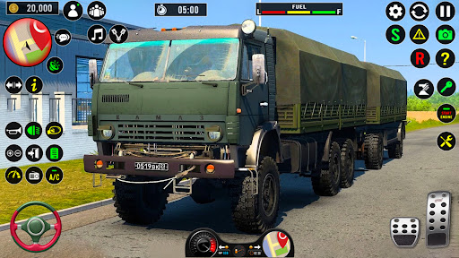 Android application US Military Truck Driving Game screenshort