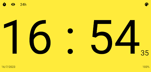 Android application Big Digital Clock screenshort