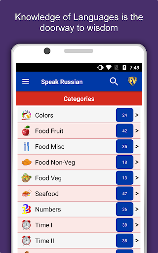 Screenshot of Learn Russian Language Offline
