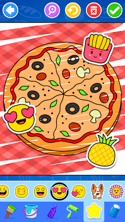 Game screenshot Food & Fruits Coloring Games hack