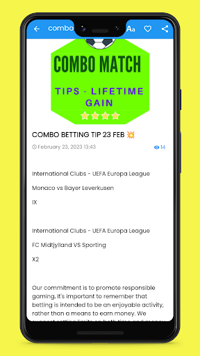 Combo Match Tips-LIFETIME GAIN