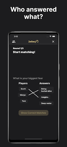 Android application Match Who screenshort
