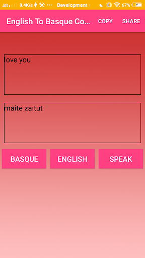 English To Basque Converter Screen 3