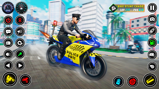 Police bike Stunt Bike Racing 5.1.7 APK + Mod (Unlimited money) for Android