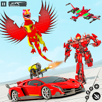 Flying Dragon Robot Car Game: New Robot Games