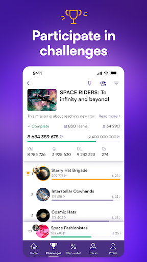 Screenshot of #walk15 – Useful Steps App