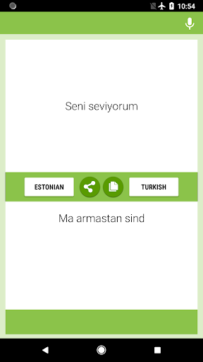 Estonian-Turkish Translator Screen 2