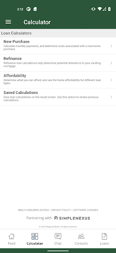 Magnolia Bank Mortgage Screen 2