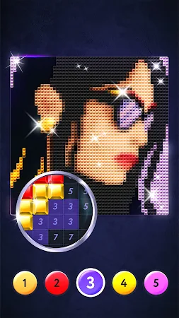 Game screenshot マジックダイヤモンドアート:数字で塗り絵 apk download