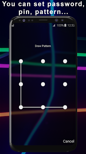 Neon Glow Lock Screen Screen 2