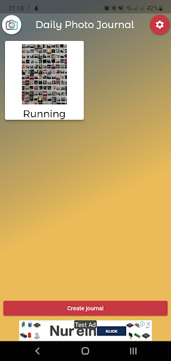 Android application Daily Photo Journal screenshort
