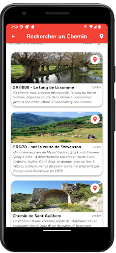 Android application Rando Connect screenshort
