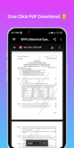 SPPU Electrical Question Paper Screen 3