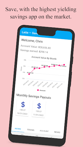 Android application Latte Investing screenshort