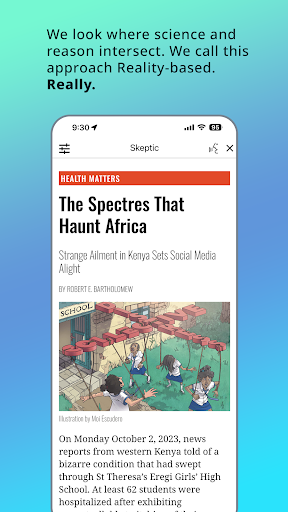 Screenshot of Skeptic Magazine