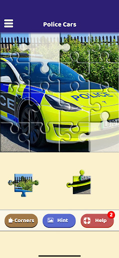 Police Cars Puzzle Screen 2
