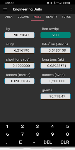 Engineering Unit Converter Screenshot 2 - AppWisp.com