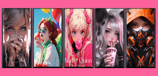Android application Cute Girly Wallpapers Live screenshort
