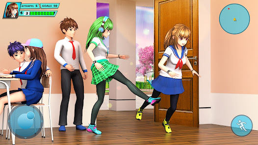 Captura de Pantalla 24 School Love Life: Anime Games android