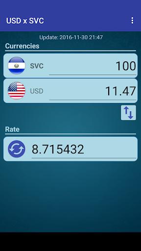 US Dollar to Salvadoran Colon Screen 2