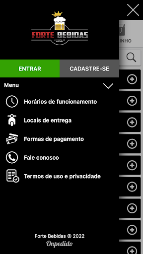 Android application Forte Bebidas screenshort