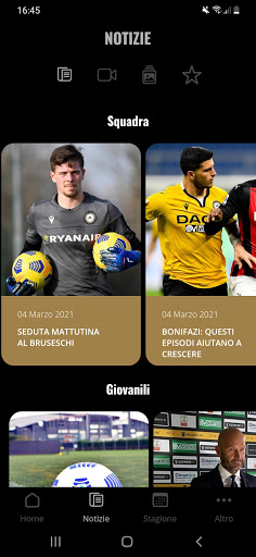Udinese Calcio App Ufficiale Screen 3