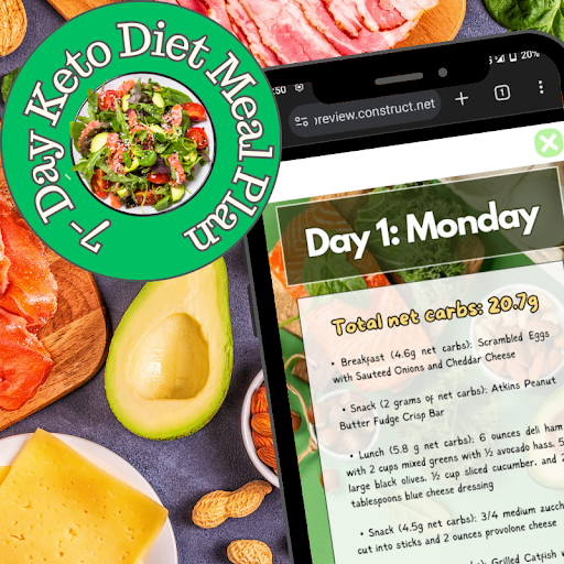 7-Day Keto Diet Meal Plan Screen 2