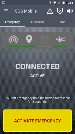 Android application SOS Mobile screenshort