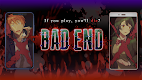 screenshot of BAD END
