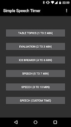 Simple Speech Timer