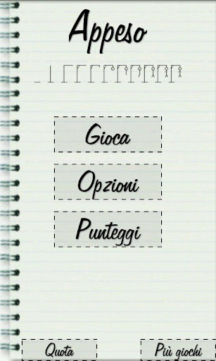 Android application L'impiccato - Gioco italiano screenshort