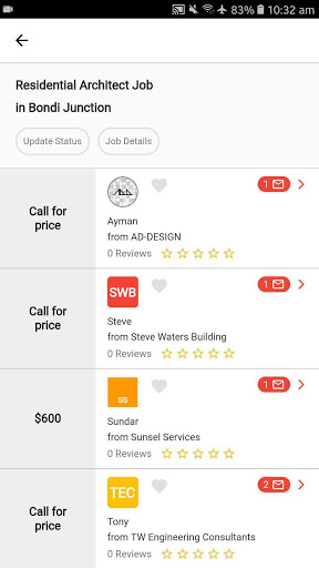 Service Seeking Screen 3