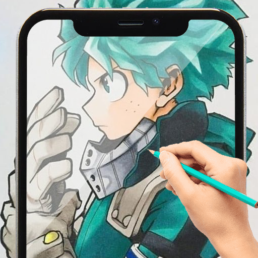 Draw Coloring My Hero Academia logo