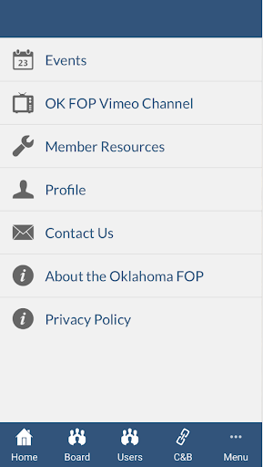 Android application Oklahoma FOP screenshort