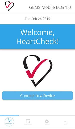 Android application GEMS Mobile ECG screenshort