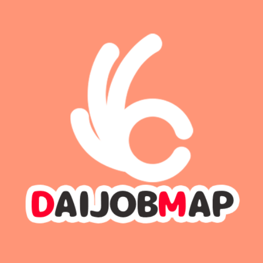 DAIJOBMAP 地図で探せる求人アプリ logo