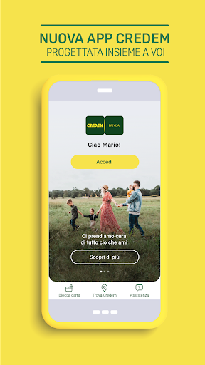 Android application Credem screenshort