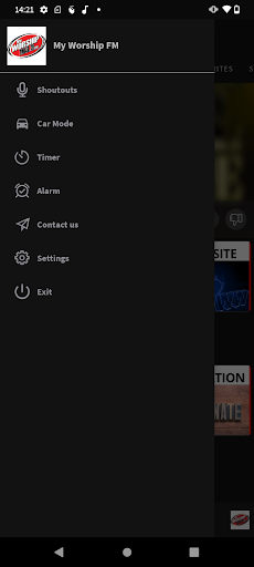Android application My Worship FM screenshort