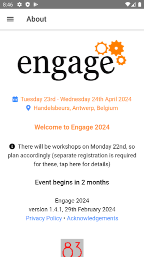 Android application Engage 2024 screenshort